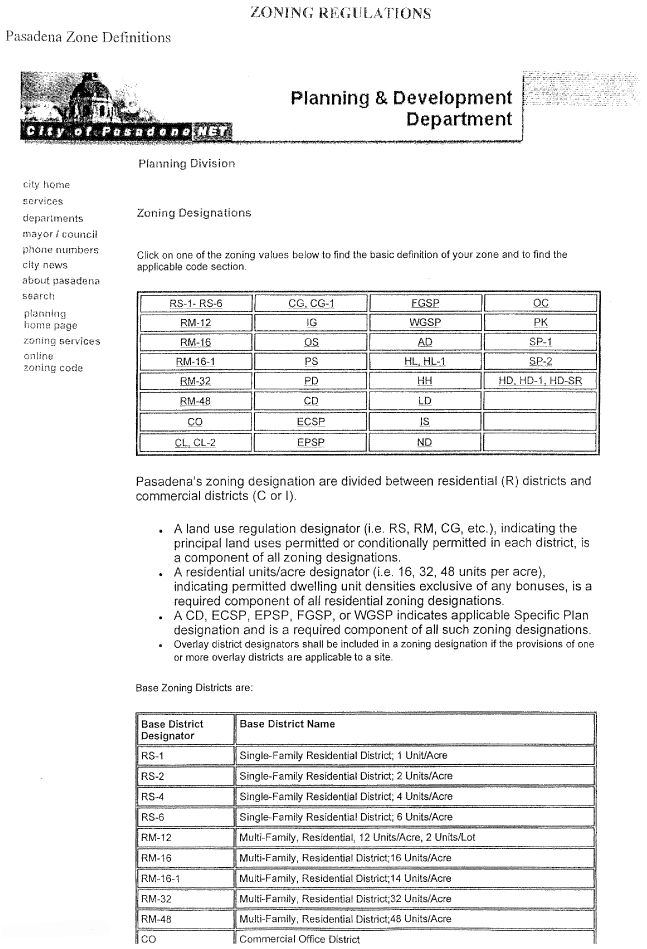 (ZONING REGULATIONS)